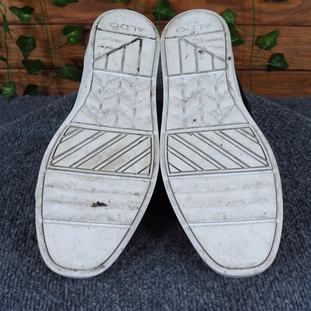 Aldo Paise Women Fashion Sneaker‎ Size 10 Casual Walking Black Gold Hardware
